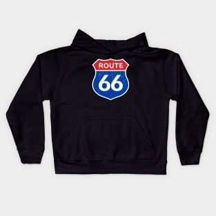 Route 66 - Retro Style Kids Hoodie